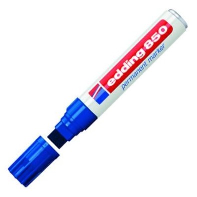 Fine art shop - Edding Permanent Marker 850 Blue 03, 5-15 mm. beveled tip | totenart.com