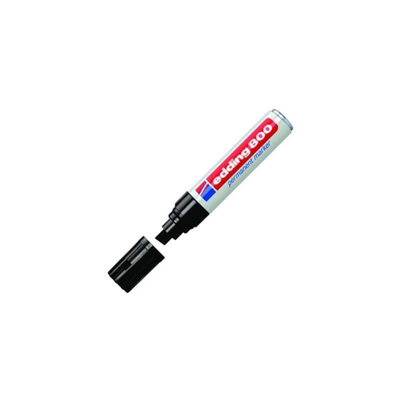Fine art shop - Edding Permanent Marker 800 Black 01, 4-12 mm. beveled tip | totenart.com