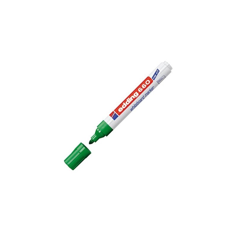 Fine art shop - \nMarker Pen White Edding 660 Green 04, round tip 1.5-3 mm | totenart.com