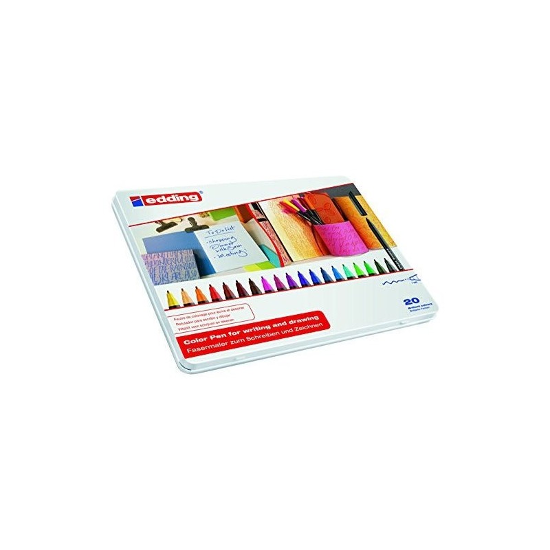 Fine art shop - \nBox 20 Edding Markers 1200 bright colors | totenart.com