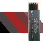 Plastic box 6 assorted Lead Cretacolor 5.6 mm.