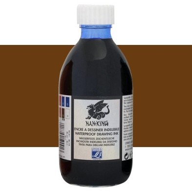 Chinese Drawing Ink Light Brown Lefranc, 250 ml.