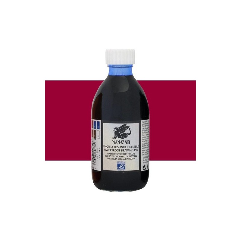 Chinese Drawing Ink Carmine Lefranc, 250 ml.