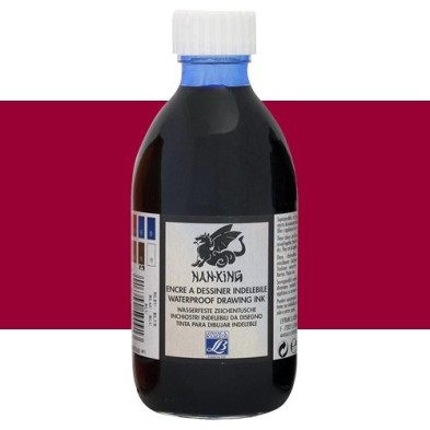 Chinese Drawing Ink Carmine Lefranc, 250 ml.