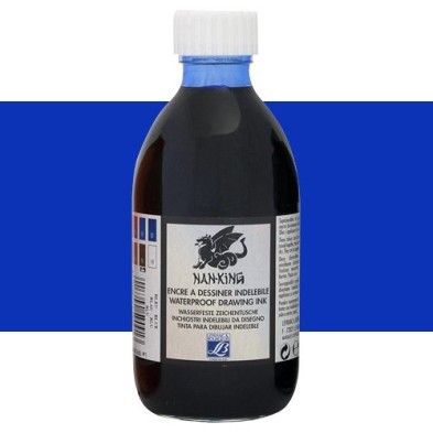 Chinese Drawing Ink Blue Lefranc, 250 ml.