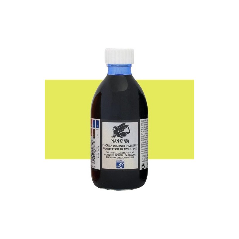 Chinese Drawing Ink Yellow Lefranc, 250 ml.