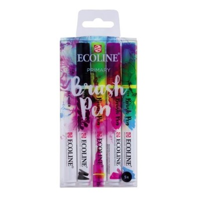 Fine art shop - Set Ecoline Primary Brush Pen 5 ud | totenart.com