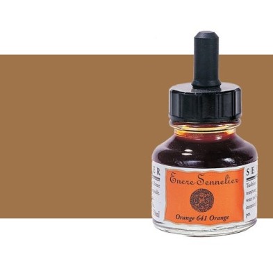 Fine art shop - Drawing ink Walnut Stain 453, 30 ml., with dropper, Sennelier  | totenart.com 