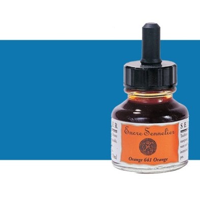 Fine art shop - Drawing ink Cobalt blue 303, 30 ml. with dropper Sennelier  | totenart.com 