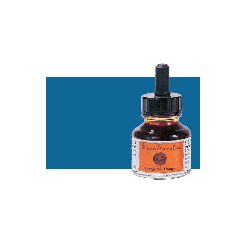 Fine art shop - Drawing ink Prusian blue 318, 30 ml. with dropper Sennelier  | totenart.com 