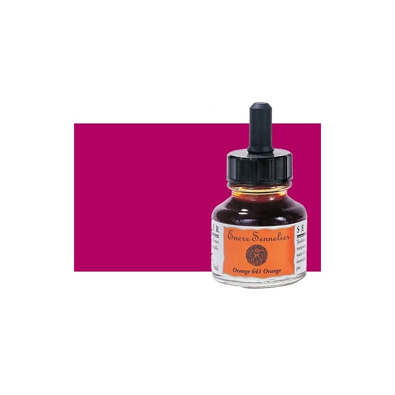 Fine art shop - Drawing ink Purple 667, 30 ml. with dropper Sennelier  | totenart.com 