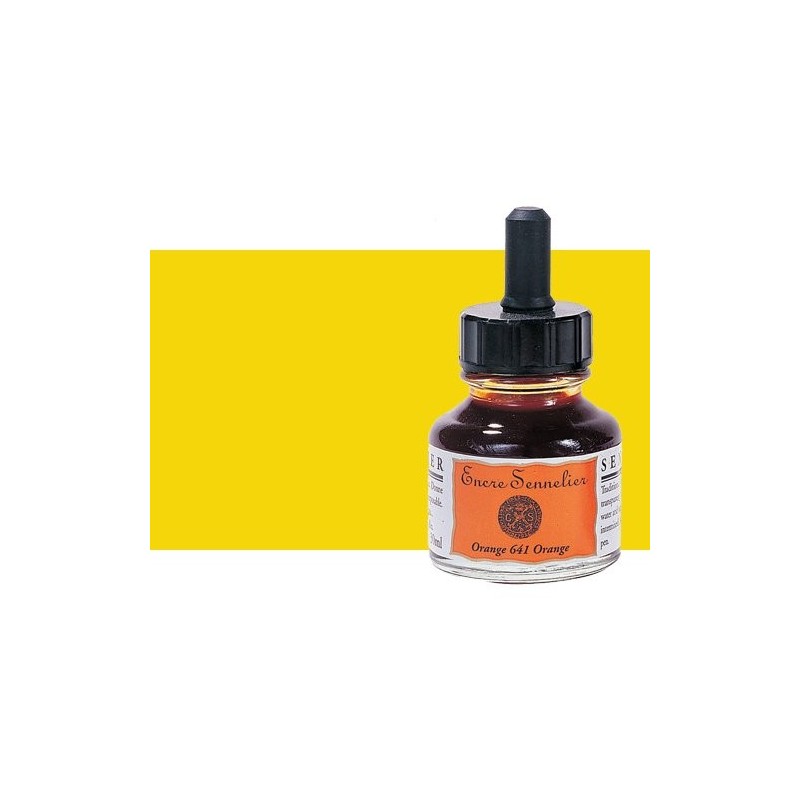 Fine art shop - Drawing ink Senegal yellow 519, 30 ml. with dropper Sennelier  | totenart.com 