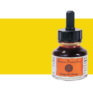 Fine art shop - Drawing ink Senegal yellow 519, 30 ml. with dropper Sennelier  | totenart.com 