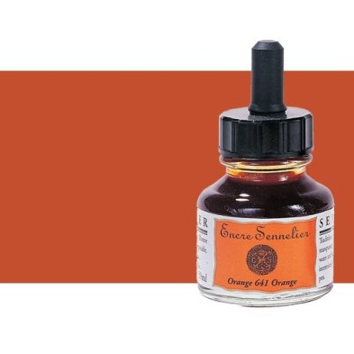 Fine art shop - Drawing ink Burnt siena 211, 30 ml. with dropper Sennelier  | totenart.com 