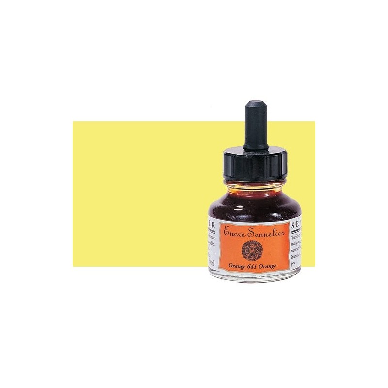 Fine art shop - Drawing ink Lemon yellow 501, 30 ml. with dropper Sennelier  | totenart.com 