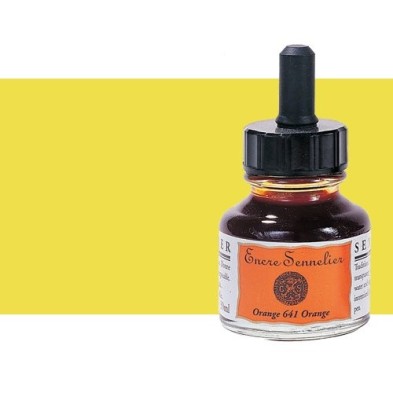Fine art shop - Drawing ink Yellow green 871, 30 ml. with dropper Sennelier  | totenart.com 