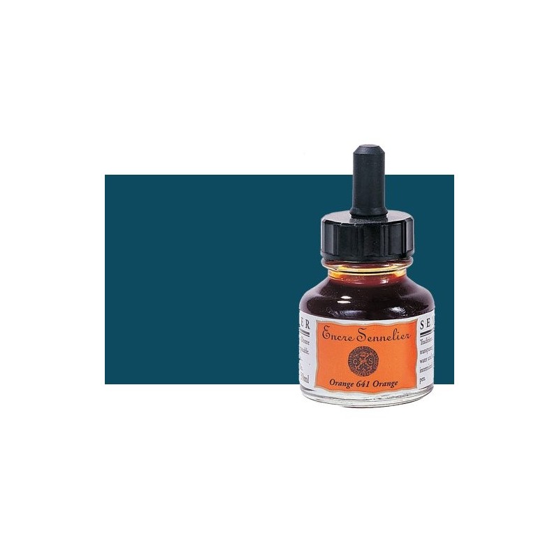 Fine art shop - Drawing ink Indigo 308, 30 ml. with dropper Sennelier  | totenart.com 