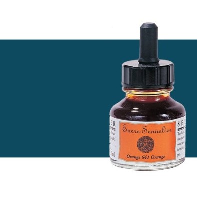 Fine art shop - Drawing ink Indigo 308, 30 ml. with dropper Sennelier  | totenart.com 