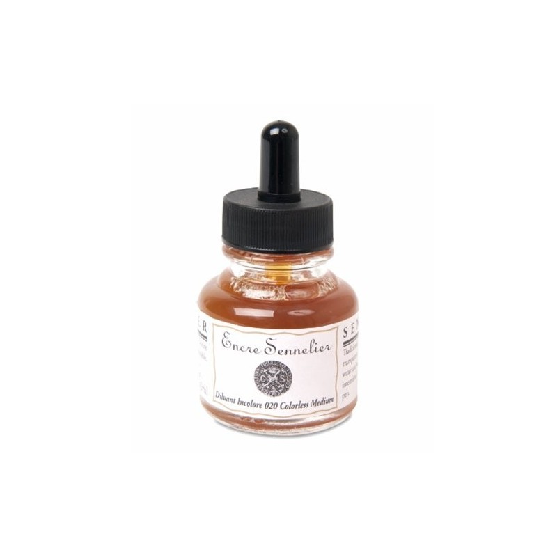Fine art shop - Drawing ink Colorless solvent 20, 30 ml. with dropper Sennelier  | totenart.com 