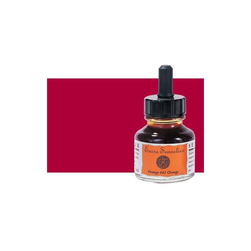 Fine art shop - Drawing ink Carmine 635, 30 ml. with dropper Sennelier  | totenart.com 
