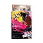 Fine art shop - Pocket Box 24 watercolor tablets Sakura (metal and fluo) | totenart.com