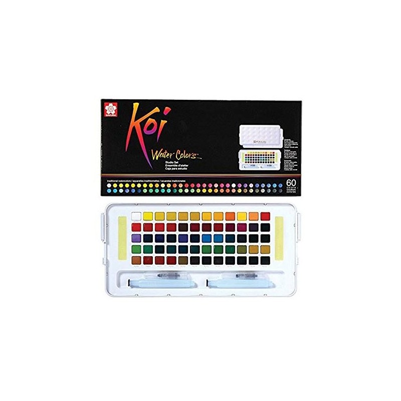 Fine art shop - Pocket Box 60 watercolor tablets Sakura | totenart.com