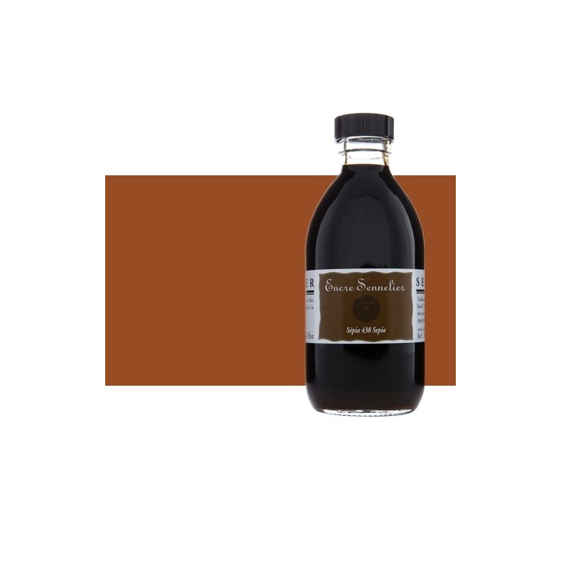 Fine art shop - Drawing ink Sepia 438, 250 ml. Sennelier  | totenart.com 