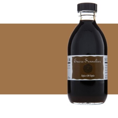 Fine art shop - Drawing ink Walnut Stain 453, 250 ml. Sennelier  | totenart.com 