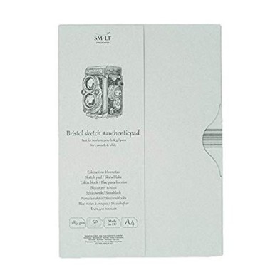  Fine art shop - Bristol drawing pad in case, 50 sheets, 185 gr., A4, SM.LT | totenart.com