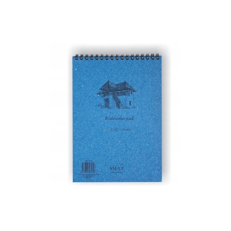  Fine art shop - Watercolor block with spiral, 20 sheets, 280 gr., A5, SM.LT | totenart.com