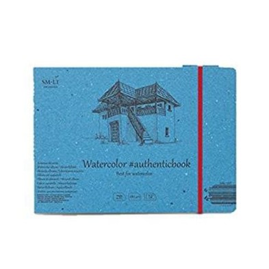  Fine art shop - Watercolor block with bands, 12 sheets, 280 gr., 245x176 mm., SM.LT | totenart.com