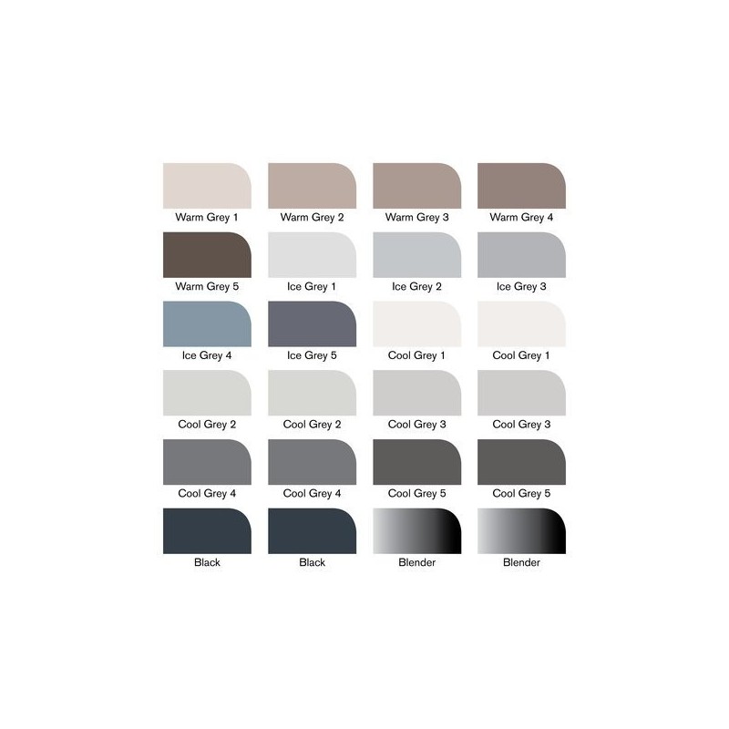 \nFine art shop - Marker Promarker Winsor & Newton, set 24 units Grey and Black Tones | totenart.com
