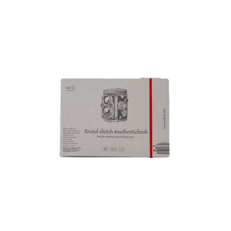  Fine art shop - Bristol drawing pad with band, 18 sheets, 245x176 mm, SM.LT | totenart.com