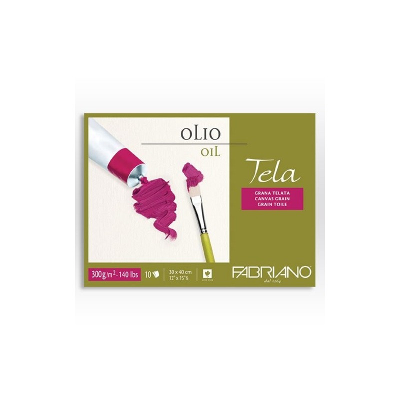  Fine art shop - Fabriano Oil Canvas 300 gr, 30x40 cm, block 10 s. | totenart.com