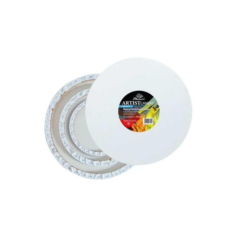 Fine art shop - Pack of 3 rounds canvases (∅ 20, 30 and 40 cm) | totenart.com