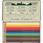  Fine art shop - Colour Pencils metal box POLYCHROMO, Faber Castell (12 colours) LIMITED EDITION ANNIVERSAY | totenart.com
