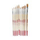 Fine art shop - Set 10 Brushes Filament, Round and Flat, Art Creation | totenart.com