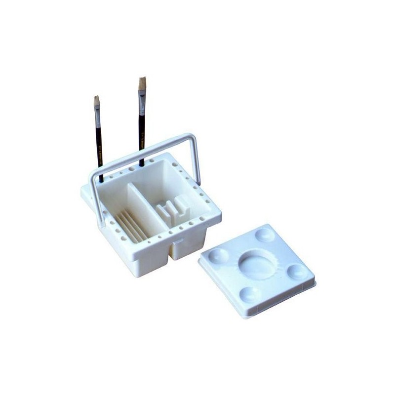 Fine art shop - \nClean plastic brushes with lid and organizer | totenart.com