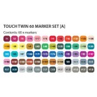 Fine art shop - TOUCH TWIN 60 brush marker set A | totenart.com