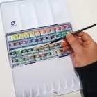 Fine art shop -Box Van Gogh Watercolour 24 1/2 godets & brush | totenart.com