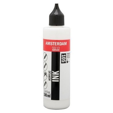 Fine art shop - Amsterdam Acrylic Ink Titanium White 105 (100ml.) | totenart.com