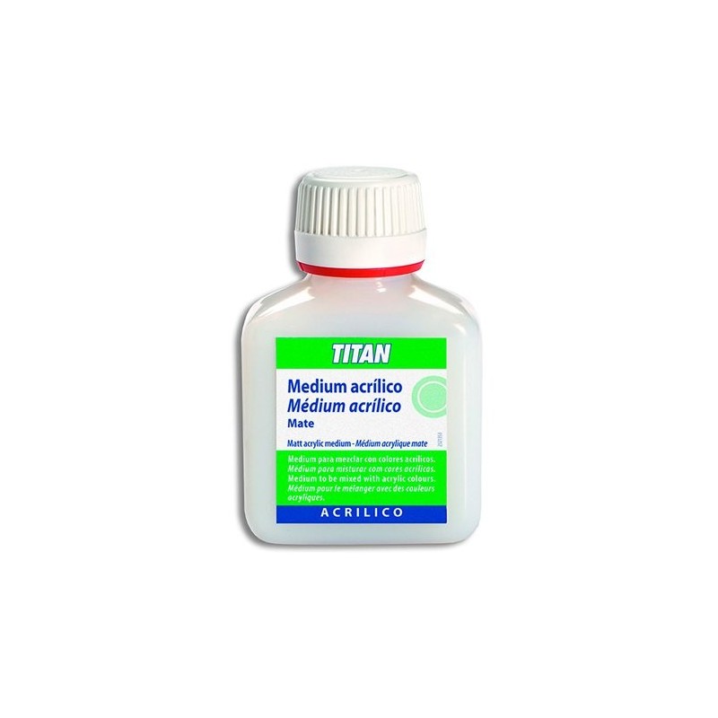 Fine art shop - Matt acrylic medium Titan, 100 ml. | totenart.com