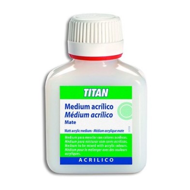 Fine art shop - Matt acrylic medium Titan, 100 ml. | totenart.com