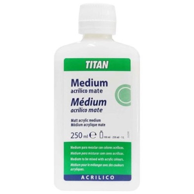 Fine art shop - Matt acrylic medium Titan, 250 ml. | totenart.com
