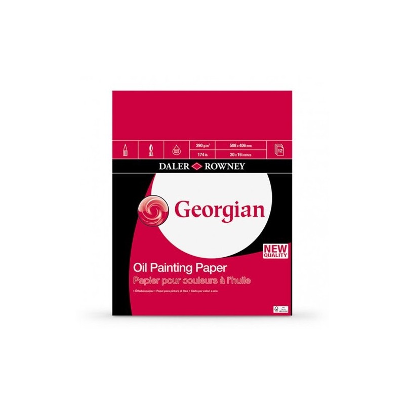  Fine art shop - Daler-Rowney Oil 250 gr, 50,8x40,6 cm, block 12 s. | totenart.com