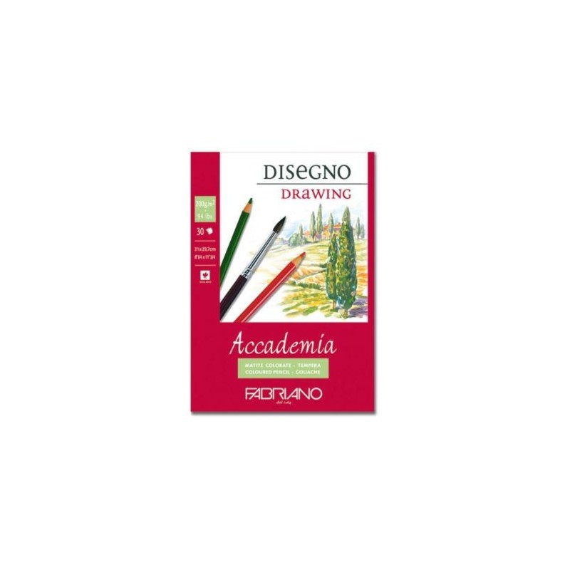  Fine art shop - Fabriano Accademia Block 200 gr, 21x29.7 cm, 30 s. | totenart.com