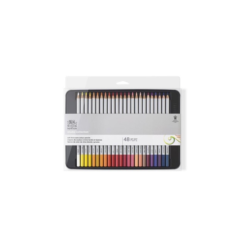  Fine art shop - Colour pencils box Studio Collection Winsor&Newton 48 uds.  | totenart.com