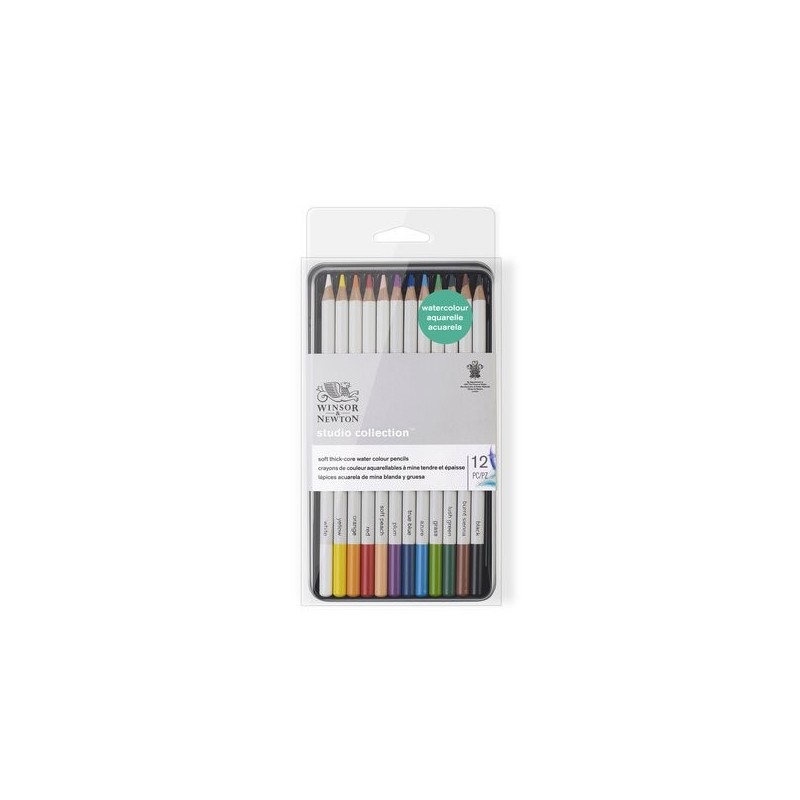  Fine art shop - Watercolour pencils box Studio Collection Winsor&Newton 12 uds.  | totenart.com