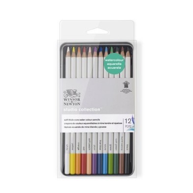  Fine art shop - Watercolour pencils box Studio Collection Winsor&Newton 12 uds.  | totenart.com