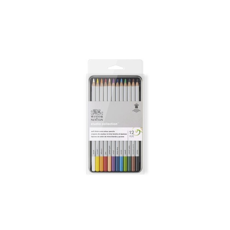  Fine art shop - Colour pencils box Studio Collection Winsor&Newton 12 uds.  | totenart.com